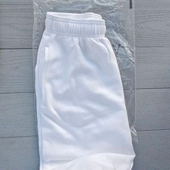 PINK Everyday Lounge Perfect Jogger Sweatpants NEW OPTIC WHITE PRIDE Size Small - Picture 8 of 8
